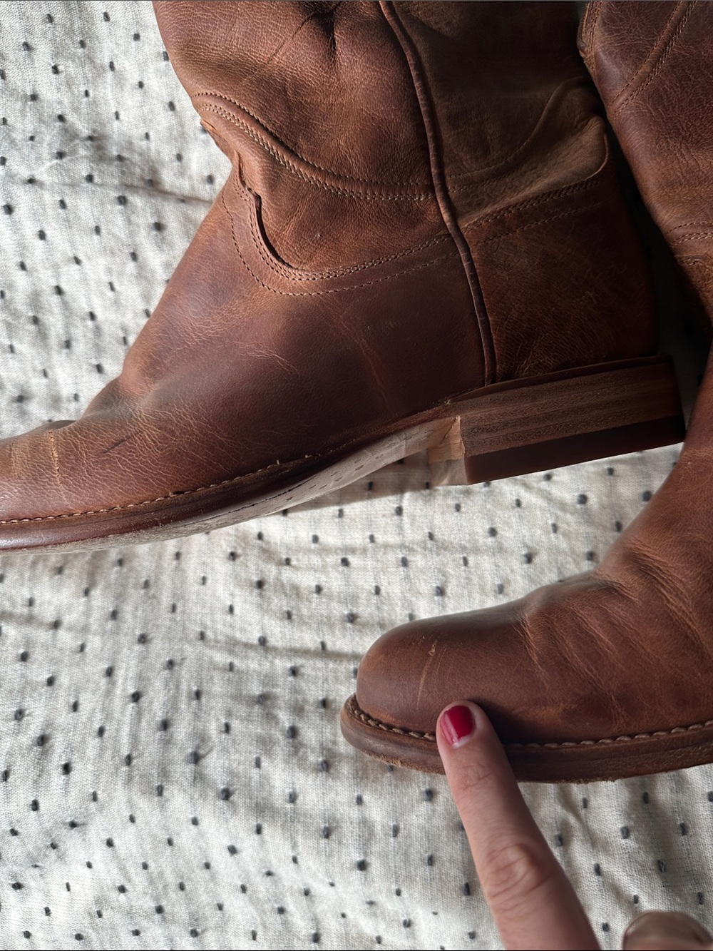 Tecovas Brown Leather Cowboy Boots - Picture 4 of 6